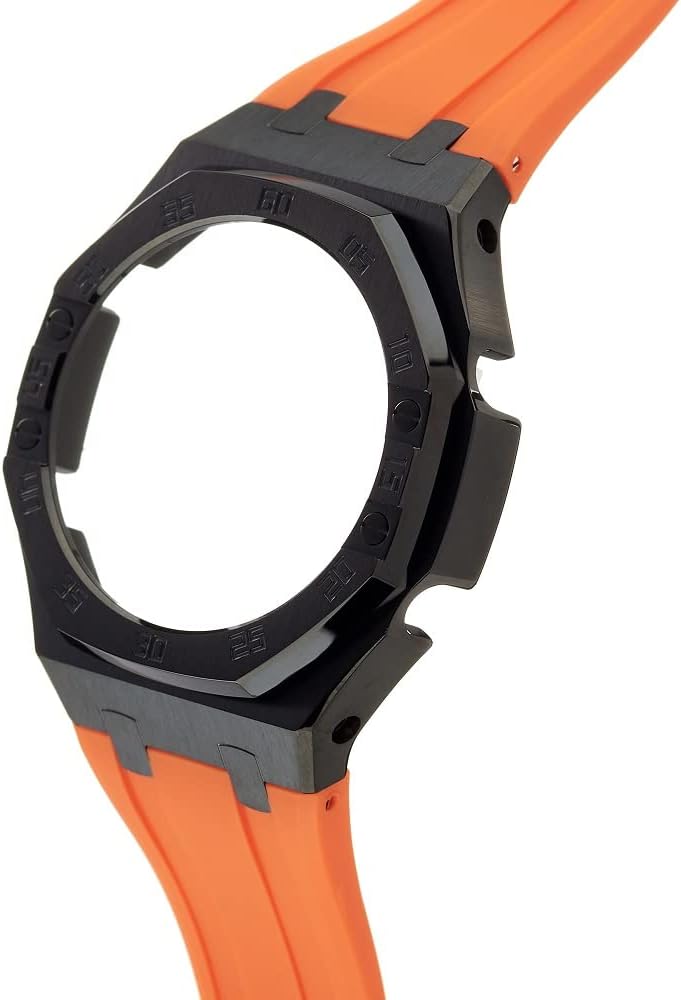 Amazon.co.jp: [GEARS CLUB] G-SHOCK 互換 Metal Case Rubber Belt GA
